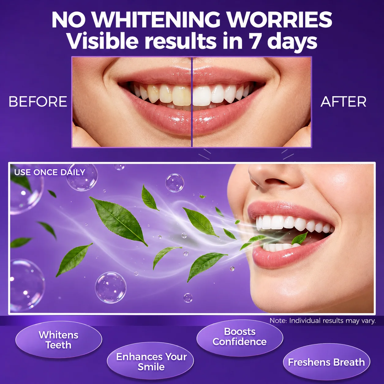 1/7 pares de tiras blanqueador - Teeth Whitening Strips reseña y precio