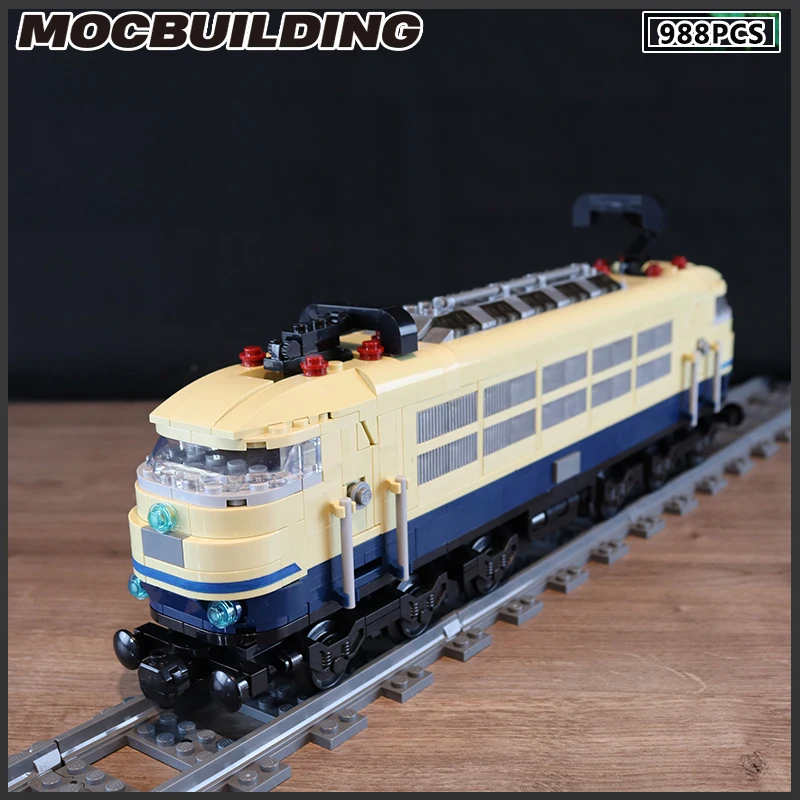 MOC Building Blocks Railways E-103 Locomotive Model Train Collection Bricks Assemble Display Toys Birthday Christmas Gifts