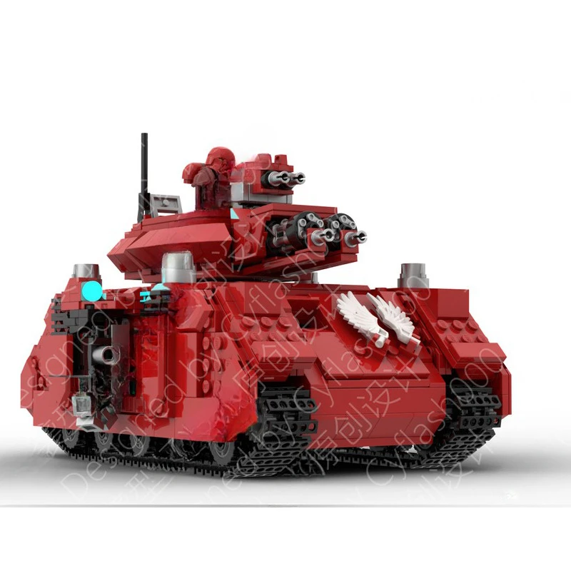 

MOC Tank Granular Assembled Building Block Kids DIY Educational Bricks Hobby Collection Toy