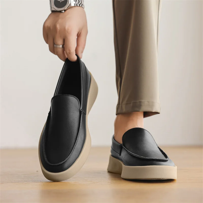 Shoes for Men Fashion Comfortable Leather Shoes Luxury Formal Loafers for Men Sneakers Casual Oxford Shoes Zapatillas Hombre