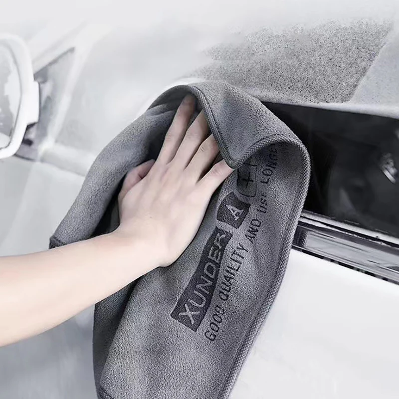{MAX-66} Hochwertiges Mikrofaser-Autotuch zur Autowäsche und -trocknung, Gesäumtes Autopflegetuch für Detailing
