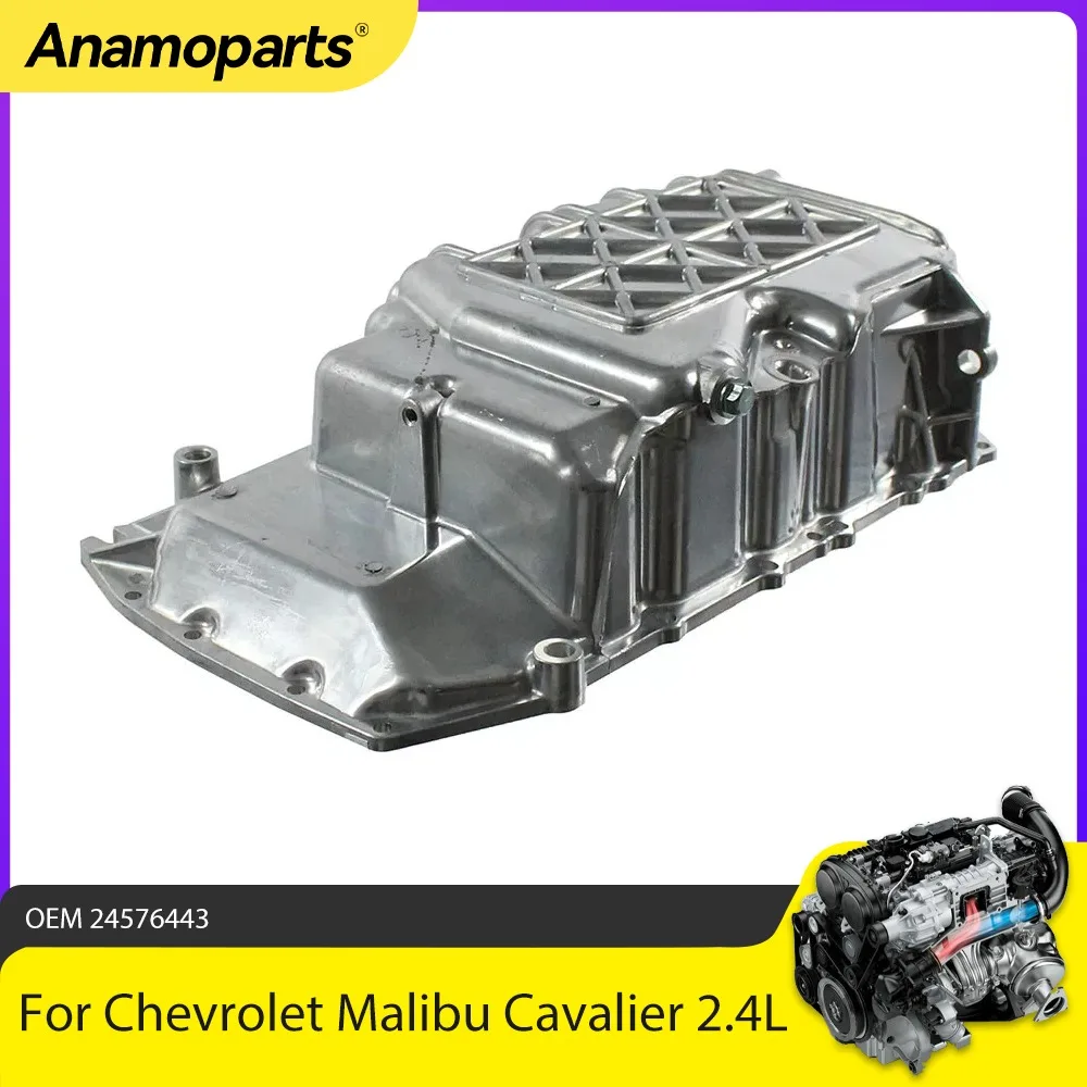 Engine Part Oil Pan Fit 2.4L For Chevrolet Malibu Cavalier Pontiac Sunfire Grand Am Oldsmobile Alero Buick Skylark 2.4L L4 97-02