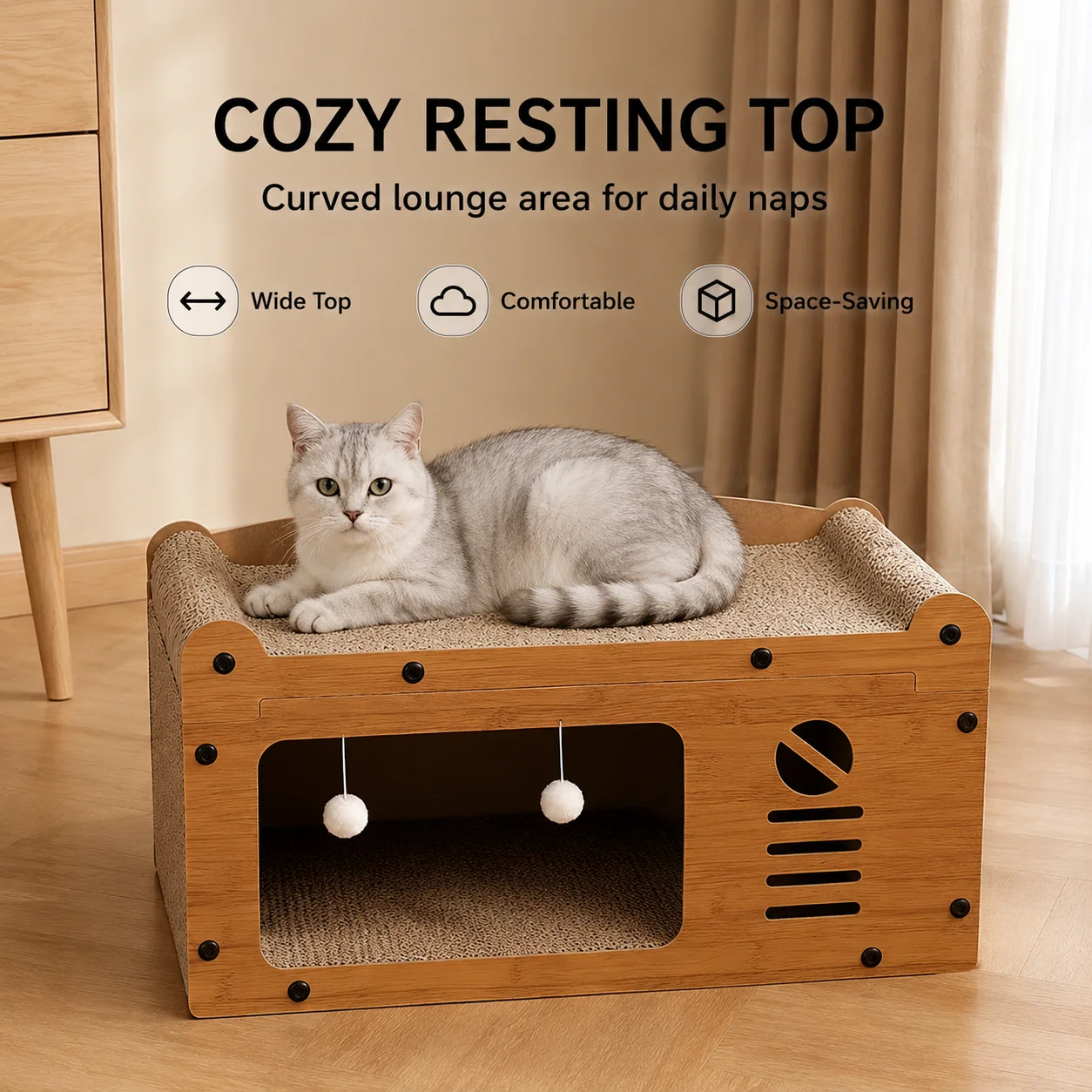 Kedi Tırmalama Yatağı 56cm, Ah - Woodworking Tv incelemesi ve fiyatı