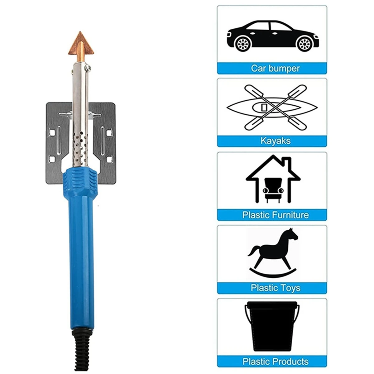 

Набор для сварки пластика AFOURT 80 Вт, комплект для ремонта бамперов и каяков, паяльная станция, инструмент для термической сварки