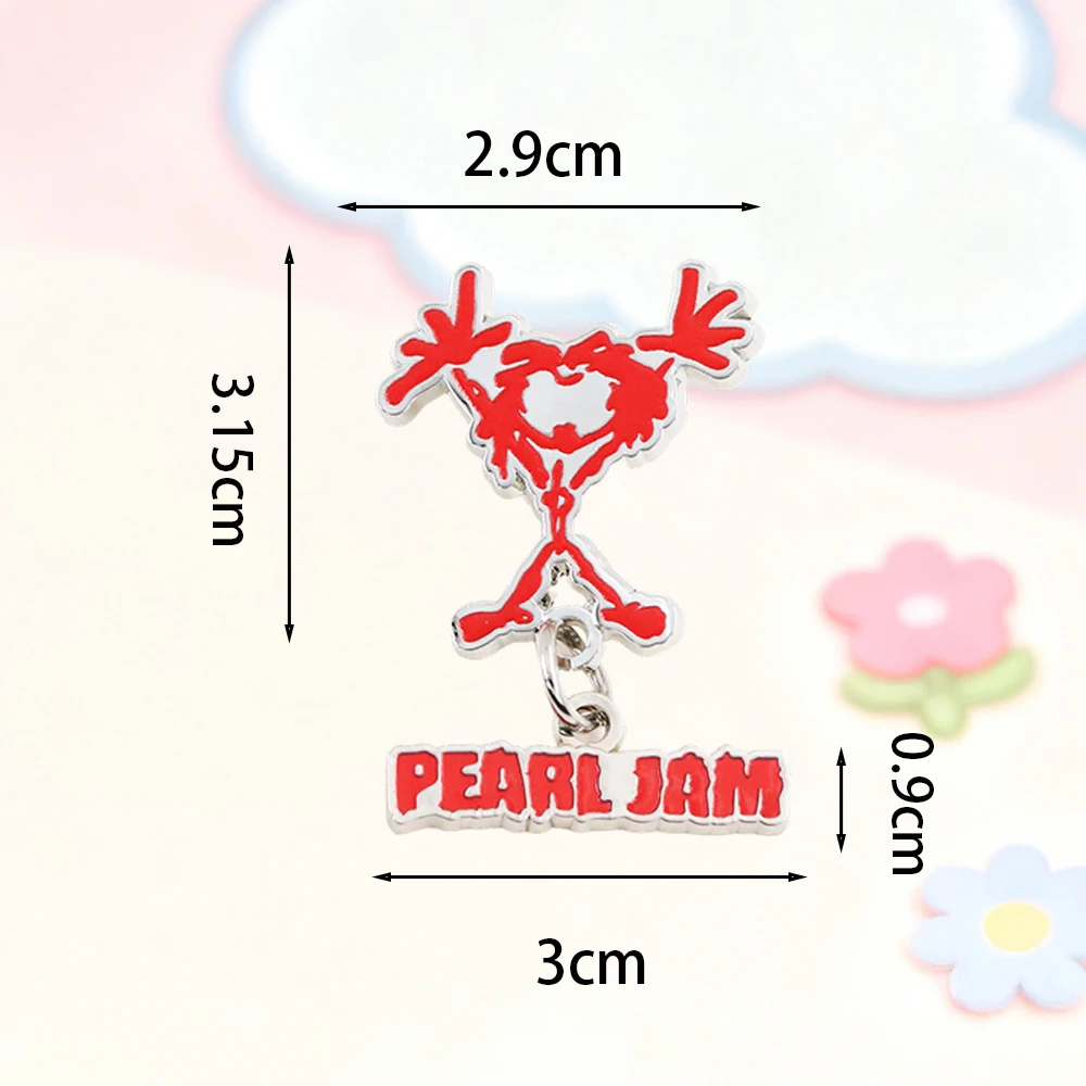 Amerikanische Grunge-Rockband, Emaille-Anstecker, Alive Stickman-Brosche, Geschenk für Musikfans, Abzeichen, inspiriert von Resilienz und Überleben, Accessoire – Detail 3