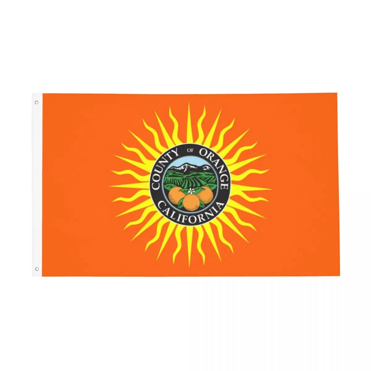 

Orange County California USA Polyester Flag Decor 3x5FT Polyester Material With Metal Grommets Fade Resistant Flowy Delicate