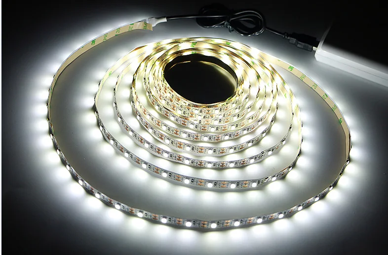 USB-LED-Streifenlichter 2835, DC 5 V, mit Schalter, flexibles Lampenband, Band, TV, Desktop-Computer, Bildschirm, Hintergrundbeleuchtung, Heimdekoration