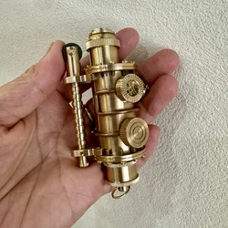 Handmade Brass Oil Lighter Nautilus Mechanical Punk Armor Kerosen Lighter EDC Solid Copper Heavy-duty Collection PlayGreat Gift