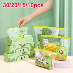 Reutilizáveis Zip Lock Bag, Food Grade, transparente, saco de armazenamento, Frigorífico, Fresh-Mantendo, selados, Frutas, Congelamento Especial