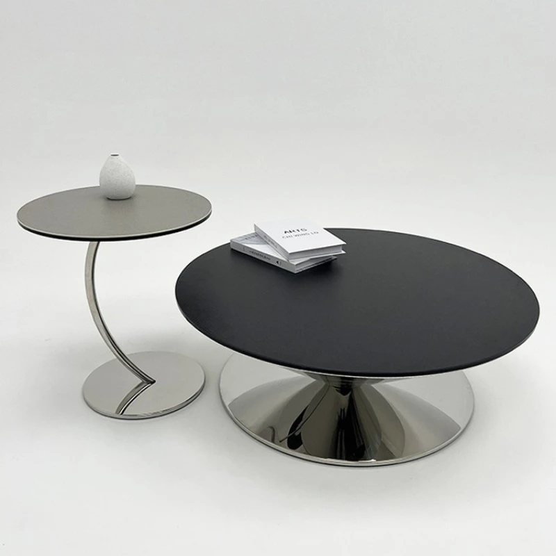 

Simple living room creative round table flying saucer coffee table modern minimalist style