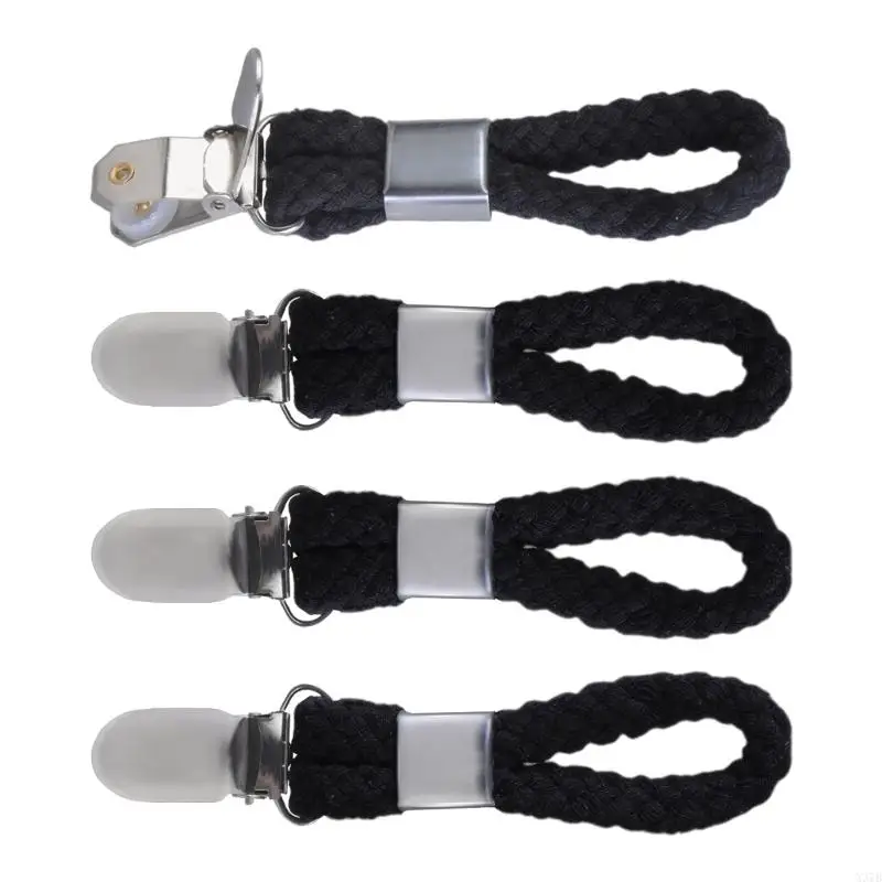 X37B 4pcs شماعات المناشف المشابك شماعات مقطع للاستخدام المريح في الحمام أو المطبخ