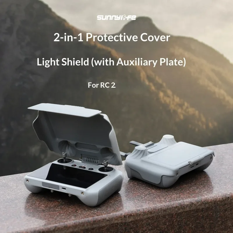 Suitable for DJI MINI 5/4 PRO Remote Controller Sunshade RC2 with Screen Protector and Joystick (No Disassembly Required)
