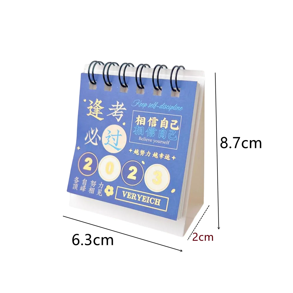 2023  Year Creative Calendar Mini Calendar Simple Table Decoration New Year Calendar Week Calendar Mini Office Table Calendar