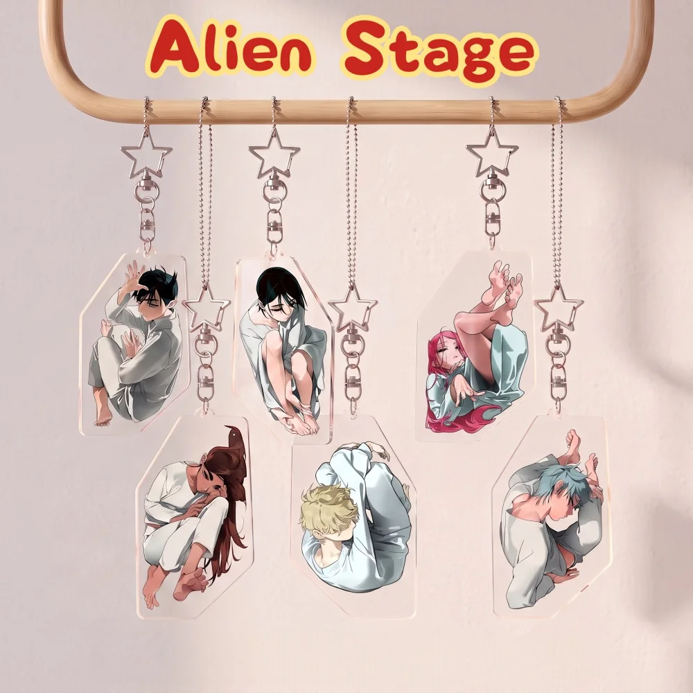 Luka Hyuna Lain Alien Stage 6cm Acrylic Keychain Double Sided Korean BL Anime Chibi Bag Pendant Charm Hanging Fan Souvenir Gift