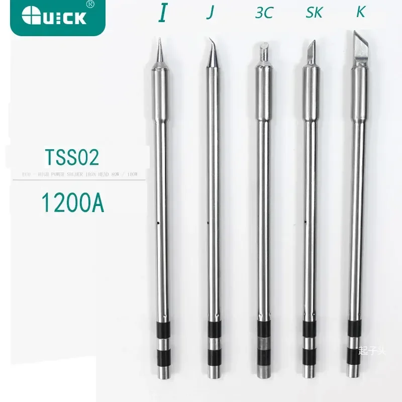 Original QUICK TS1200A Lead Free Solder Iron Tip Handle welding pen tools TSS02 Electric soldering iron head