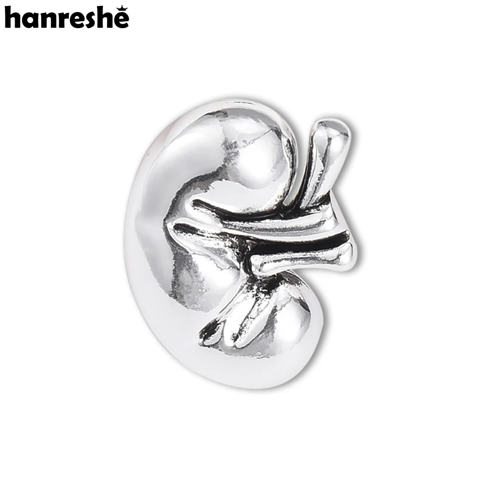 Hanreshe Kidney Organ Brooch Medical Jewelry Gift for Doctor Nurse Nephrologist Urologist Anatomy Lapel Pins Badge