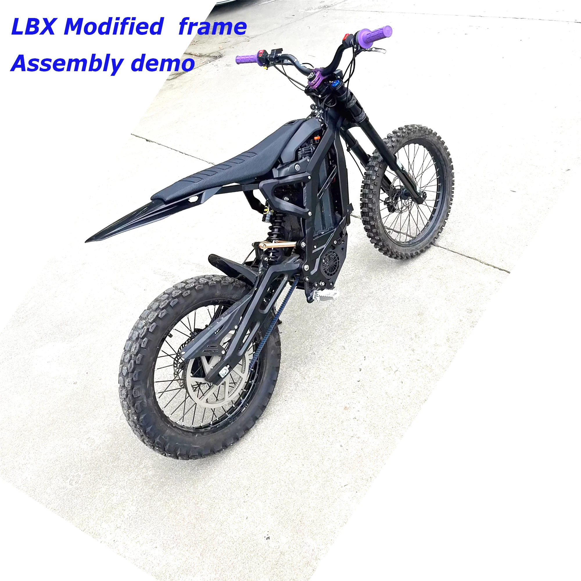 LBX Modified Electric Dirt bike frame T6 forged electric dirt bike frame DIY ebike special frame Light bee X retrofit frame