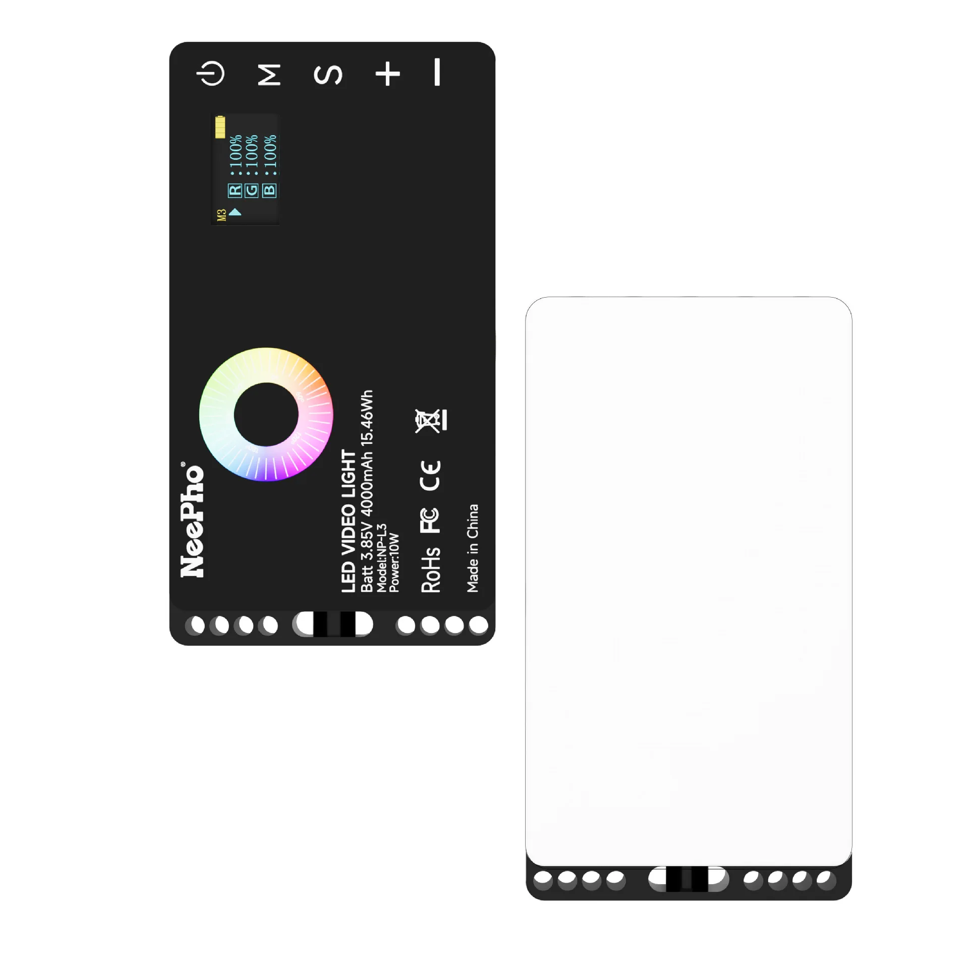 3000K-6500K Bi-Color CRI 95+ RGB LED Camera Video Light Photographic Fill Panel Pocket Lighting Full Color Lamp for YouTube Vlog