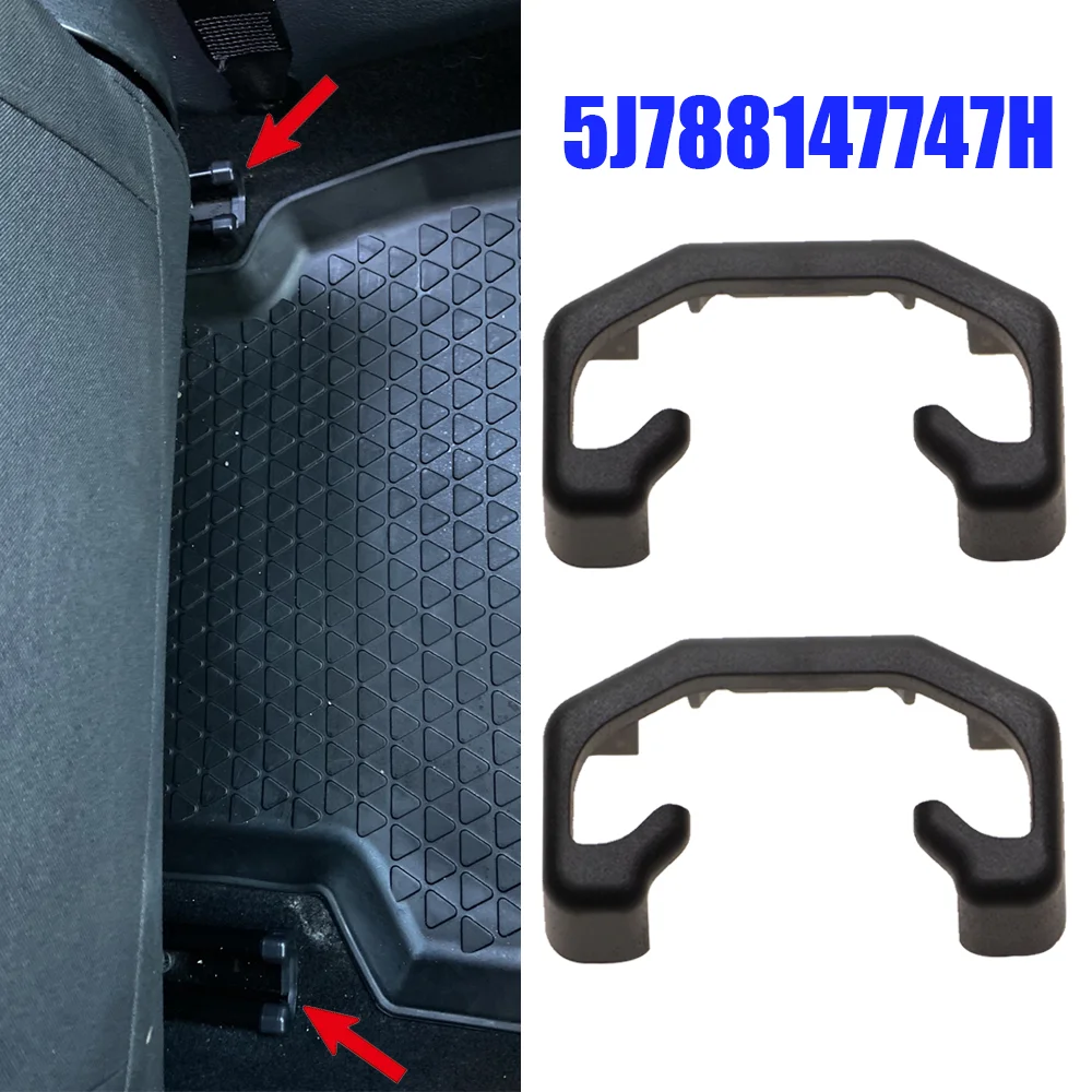 2Pcs Auto Seat Slide Sliding Rail Cap Protective Cover Black For VW Tiguan 5N Polo Sedan 2010 - 2022 Polo liftback Sedan GT NEW