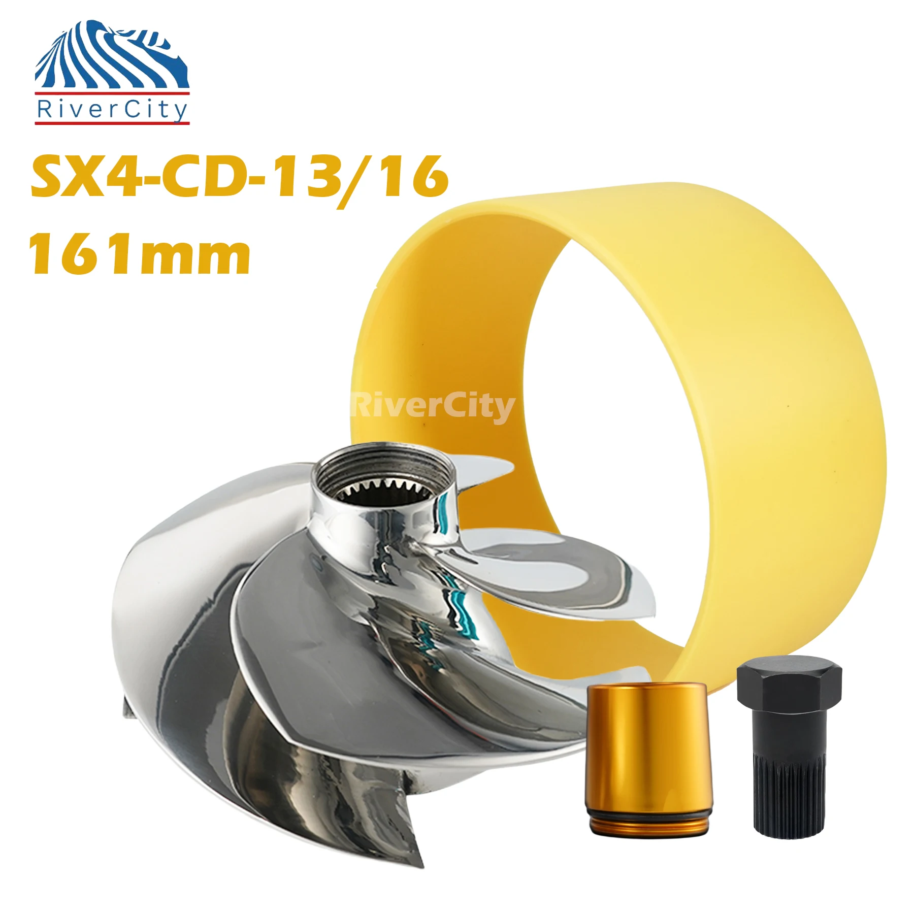 

Jet Ski Impeller Replaced Solas PWC impeller for Seadoo GTR 230 / GTX WAKE PRO GTR 230 RXP-X 30 4 Blade 161MM SX4-CD-13/16