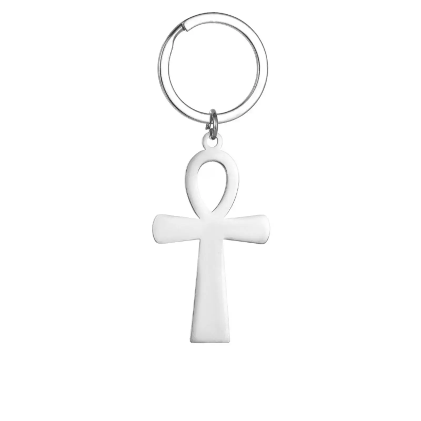 Altägyptisches Lebenssymbol Ankh Anhänger Schlüsselanhänger Edelstahl Schlüsselring Schmuck Geschenk – Detail 4