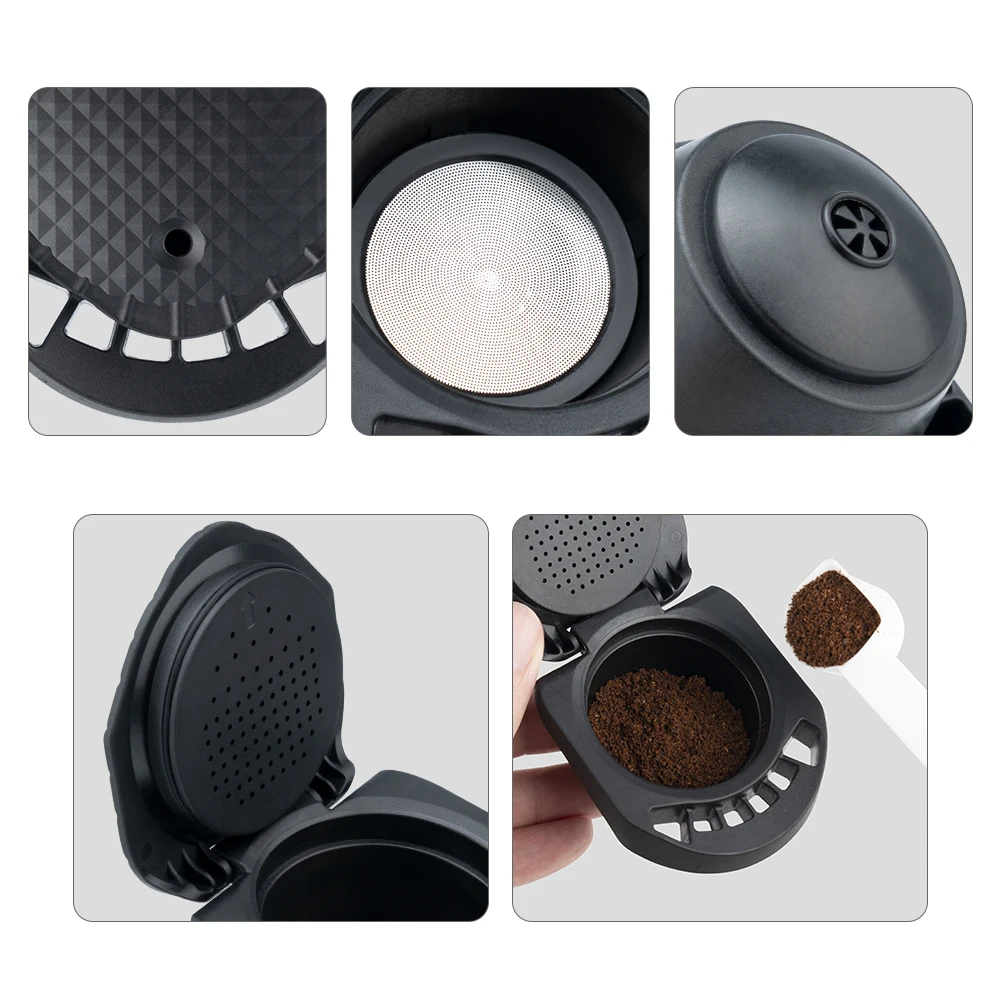 Adaptador para máquina Dolce Gusto PICCOLO XS/Genio S, cápsulas reutilizables, rellenables con café Espresso