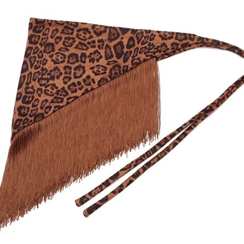 Y2k – jupe à franges esthétiques imprimé léopard pour femmes, Mini jupe trapèze à bandes, Sexy, personnalité irrégulière, Harajuku, Vintage