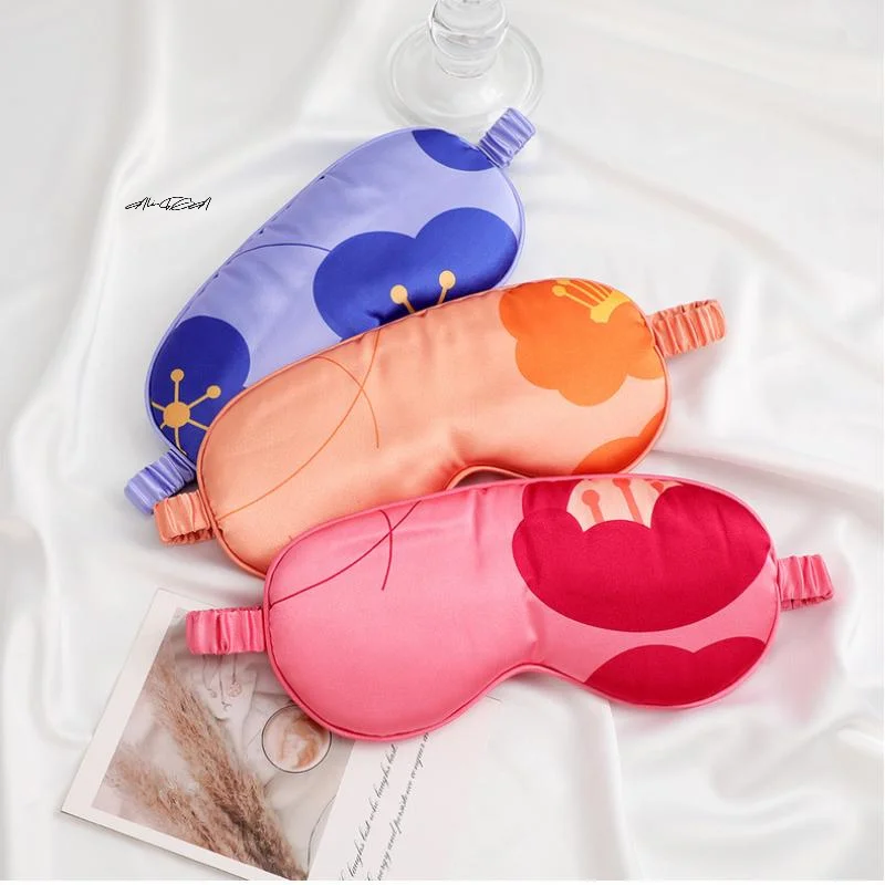 Imitated Silk Eye Patch Sleep Mask - Shading Relaxation Travel Eyeshade Soft Eye Care Health Sleeping Cover for Comfortable Rest