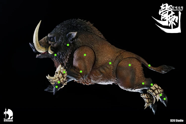 D20 studio 1/12 Scale Giant Wild Boar Bone Thorn Battle Pig Puppet Mounts Suitability Set Fit 6 Inch Soldier Action Figure Toys