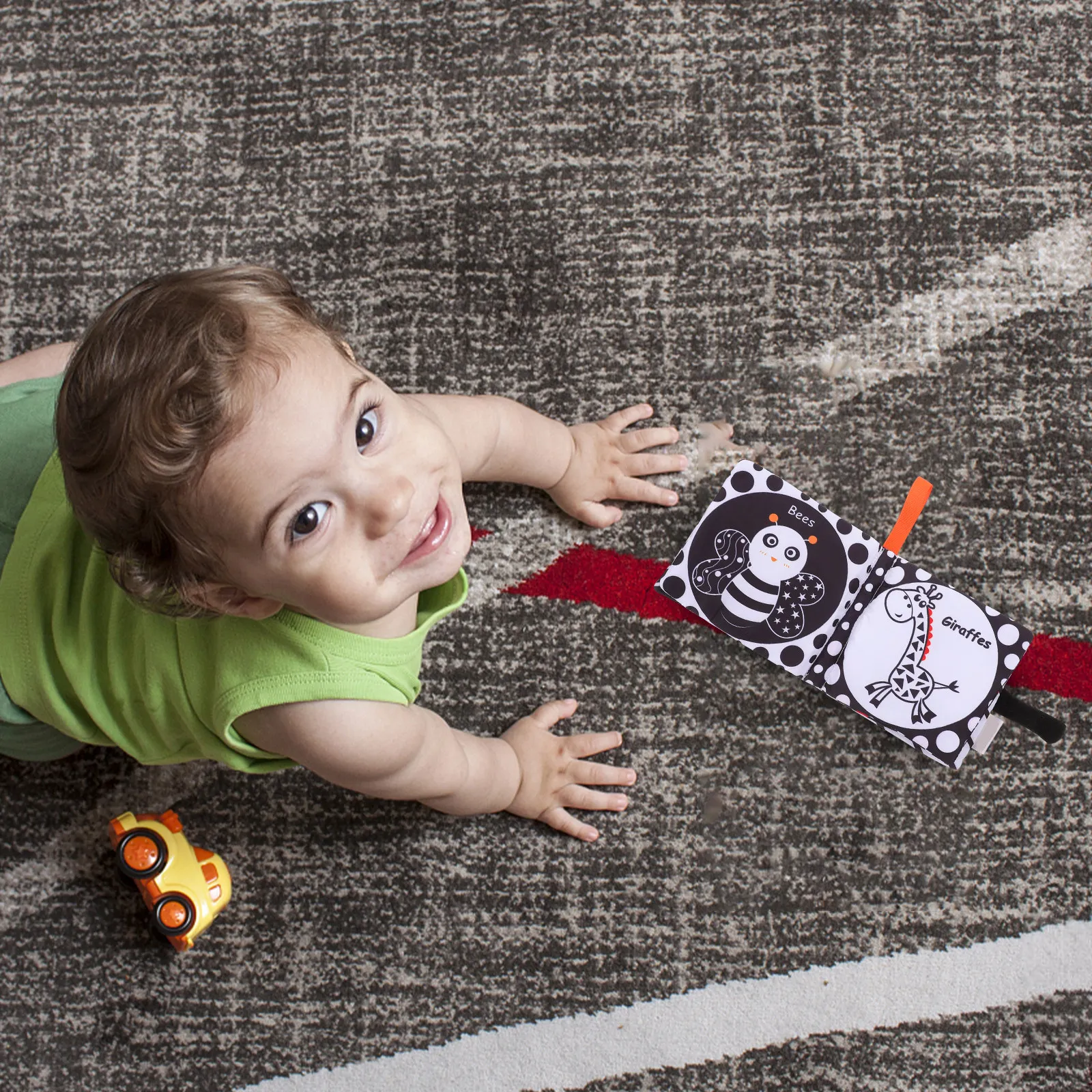 ベビー布製ブック 洗って再利用可能 幼児の感覚発達のための早期学習ブック 触って感じる教育玩具