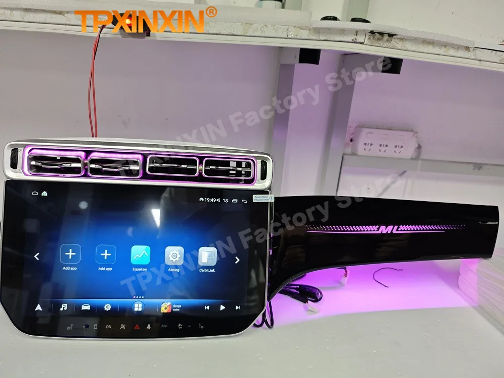 

13.3 Car Radi + Atmospheric Lights Android 13 Multimedia For Benz ML 2013 2014 2015 GPS Navi Upgrade Dual System 13.3 Head Unit