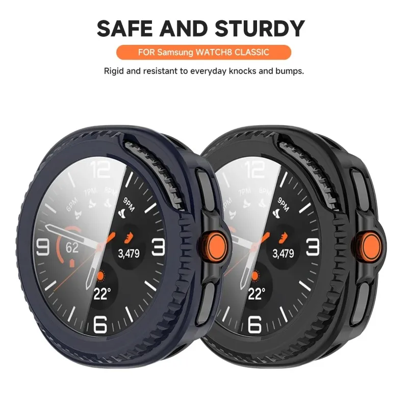 Tempered Glass+PC Case For Samsung Galaxy Watch 8 40/44mm Classic 46mm Anti-falling Protector Shell Galaxy Watch Ultra 2025 47mm