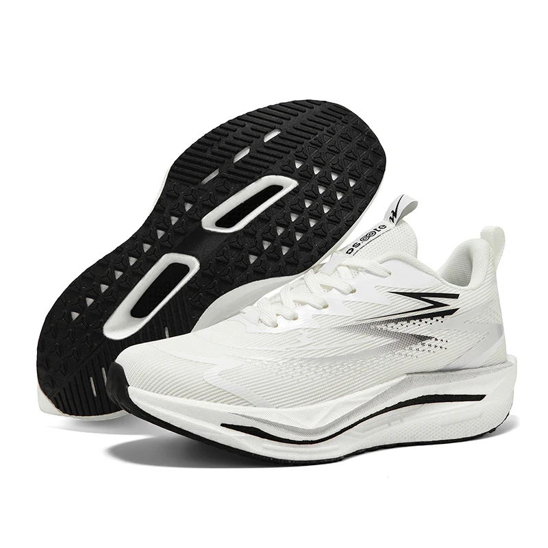 Marathon men's running shoes with carbon plate features, breathable and lightweight, comfortable for women's sports shoes