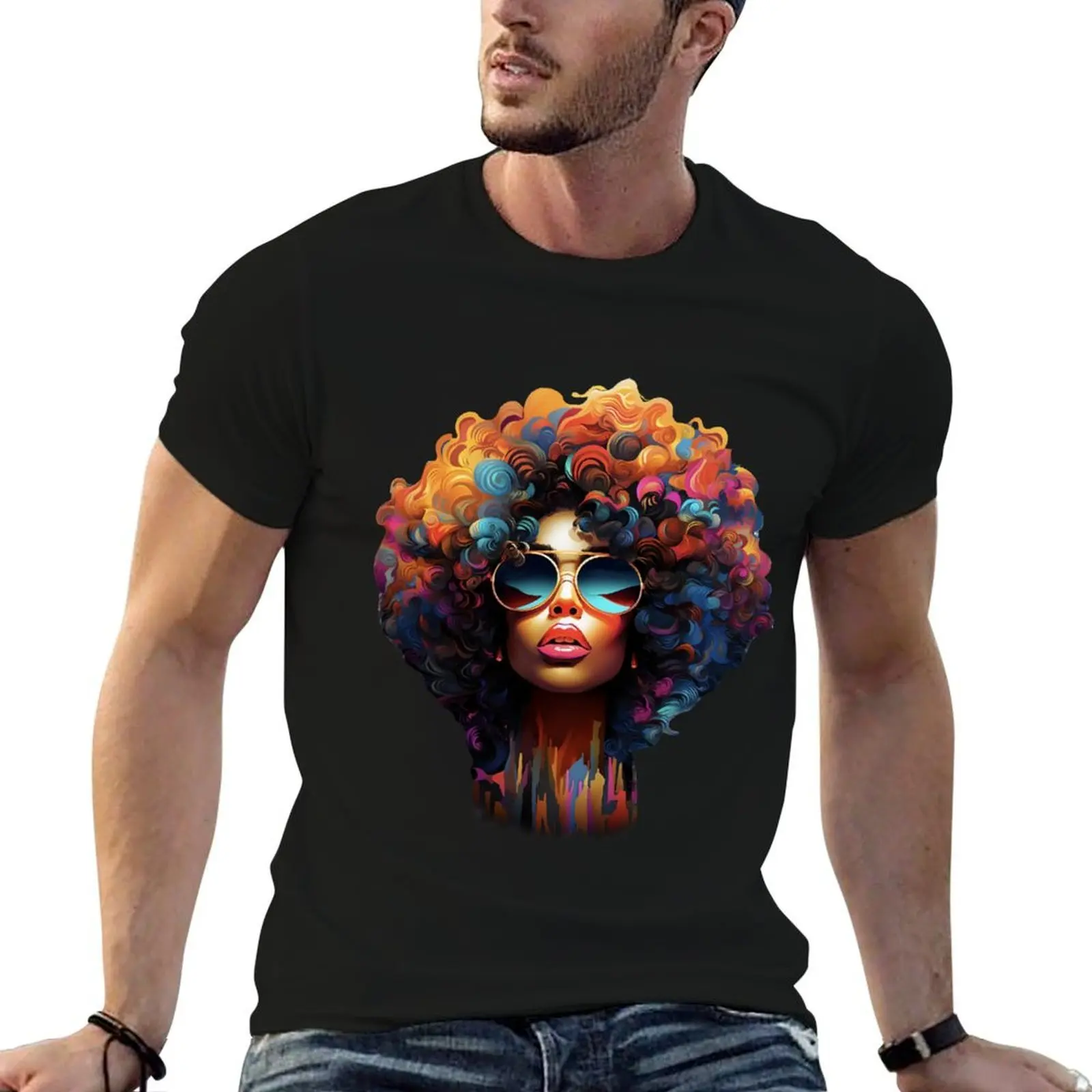

Afro Shades 1 T-Shirt man t shirt cotton t shirts for man cotton soft T-Shirt