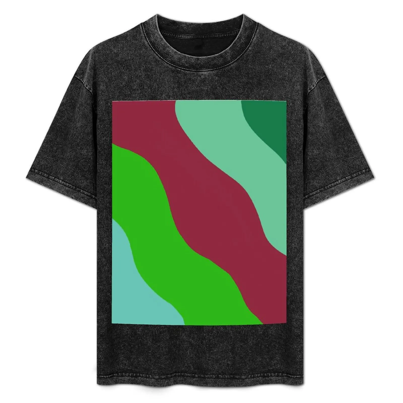 

13 Going on 30 Camouflage - green and red T-Shirt Large Size Casual Tee Shirt