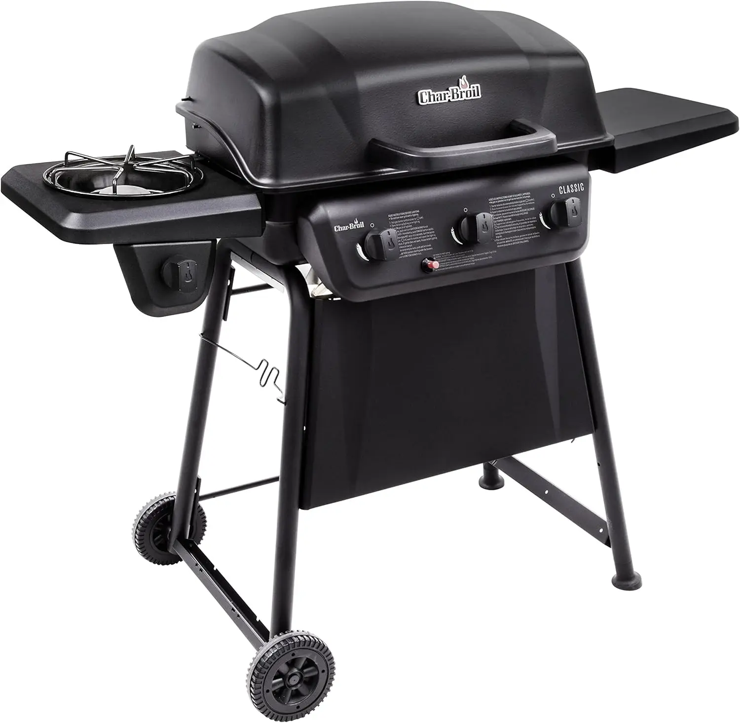 

3-Burner Propane Gas Grill with Side Burner, Stainless Steel Convective Design for Even Cooking