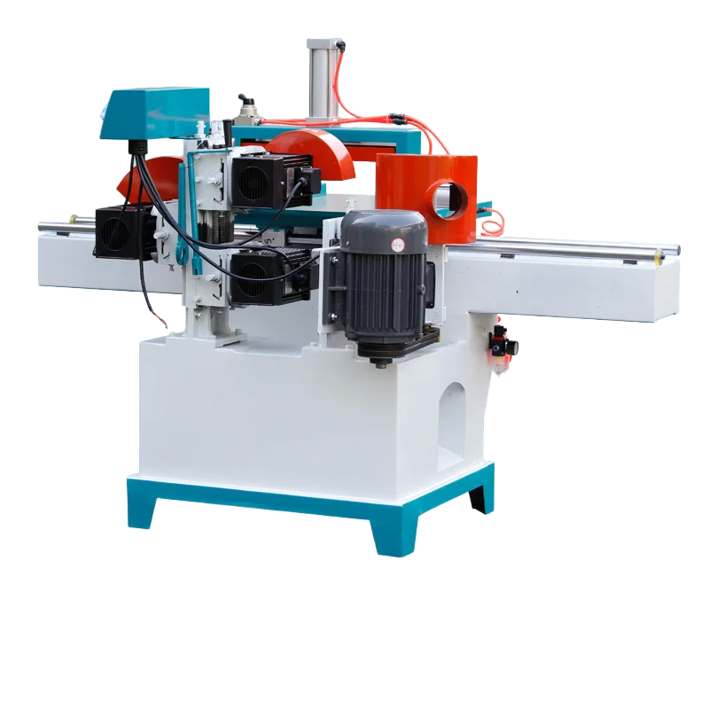 High Precision Single End Tenoner Woodworking Machinery Double-Track Pneumatic Five Disc Saw Tenoning Machine MD2108 High