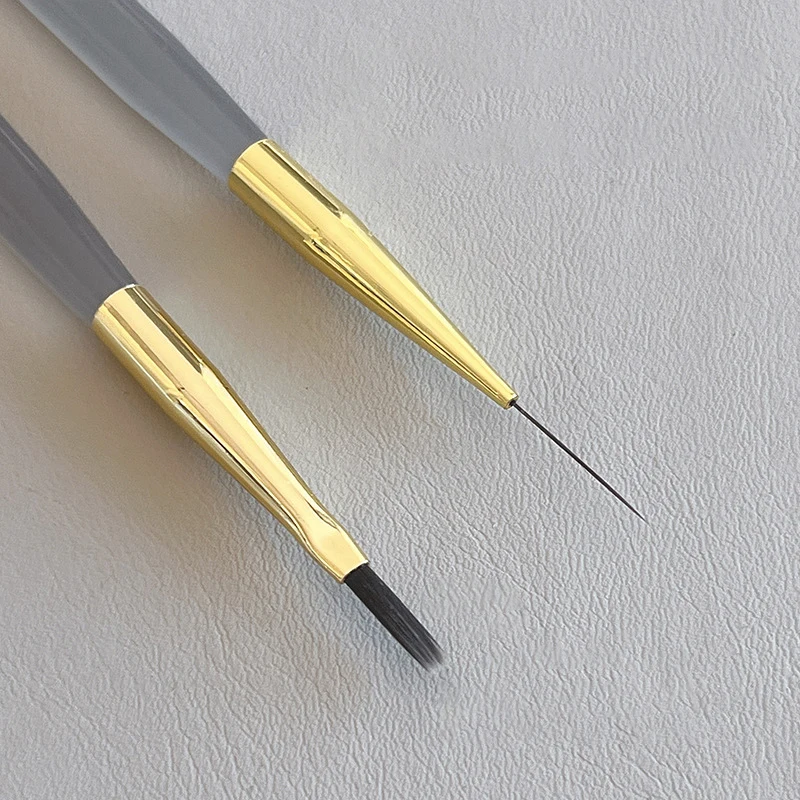 1 قطعة فرشاة فنية للأظافر متعددة الوظائف شريط بطانة فرش النمذجة تموج الماء لتقوم بها بنفسك تصميم فرشاة ذات شعيرات صلبة مسمار أدوات الرسم