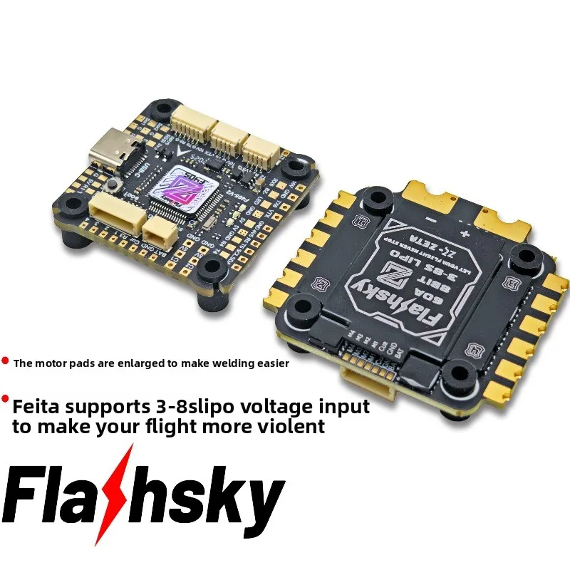 Flashsky Flying Tower ZETA F405 60A 3-8S Cut Tower F405 Obsługuje 5-10 calowe modele z lotniskami.