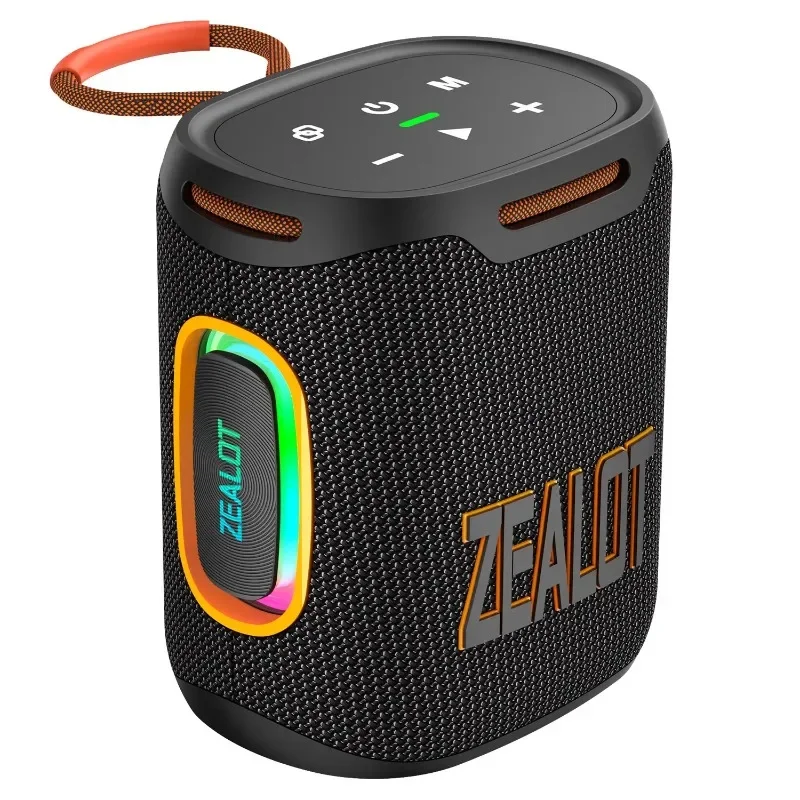 S122 Wireless Portable Bluetooth Speaker 76mm Full-range Loud Horn IPX6 Waterproof 25W Stereo Sound TWS Boombox with RGB Lights