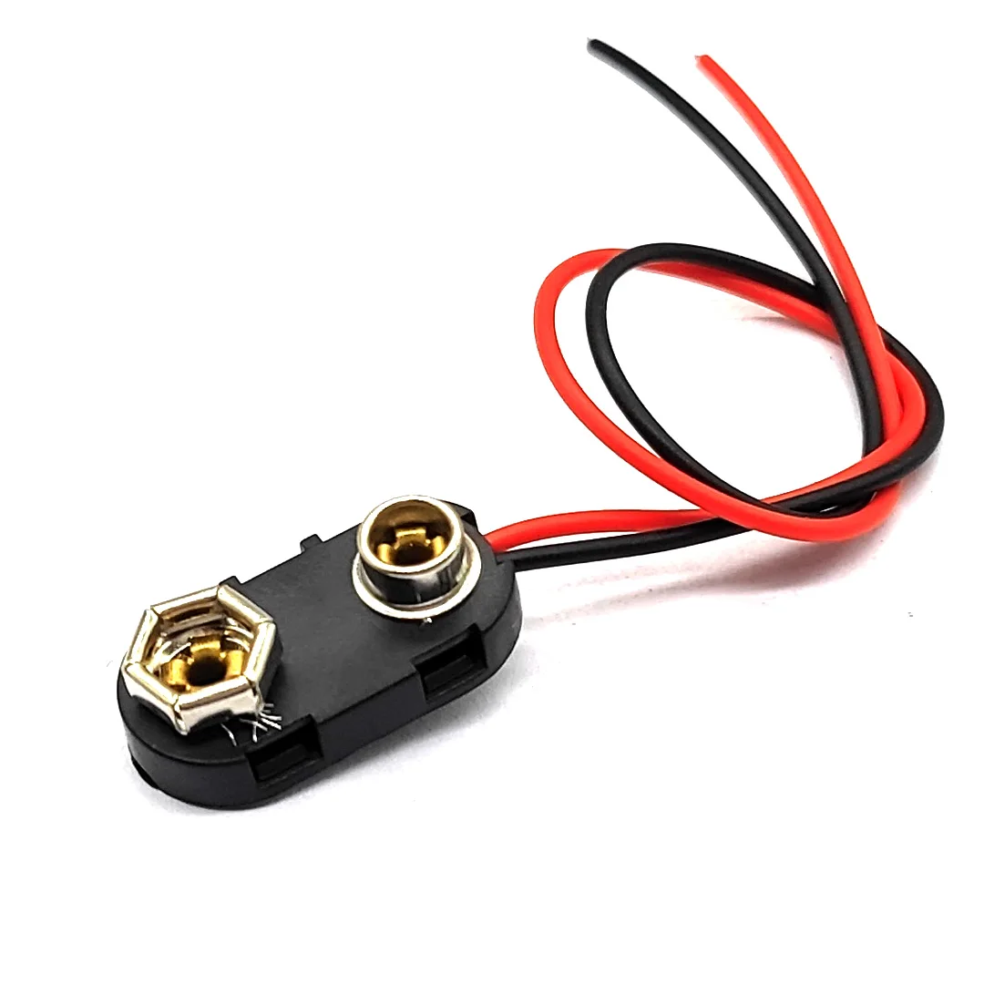 ที่ยึดแบตเตอรี่9V ที่ยึดแบตเตอรี่แบบแข็ง9V ที่ยึดแบตเตอรี่แบตเตอรี่กระดุมขนาด15ซม.