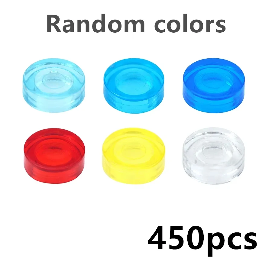 DlY Transparent Smooth Brick Creative Toy Assemble Figures
