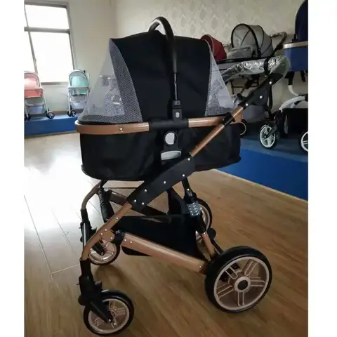 Pet Stroller Jogger Cat Dog Cage 4 Wheels Stroller Travel Folding Carrier HOT SALES