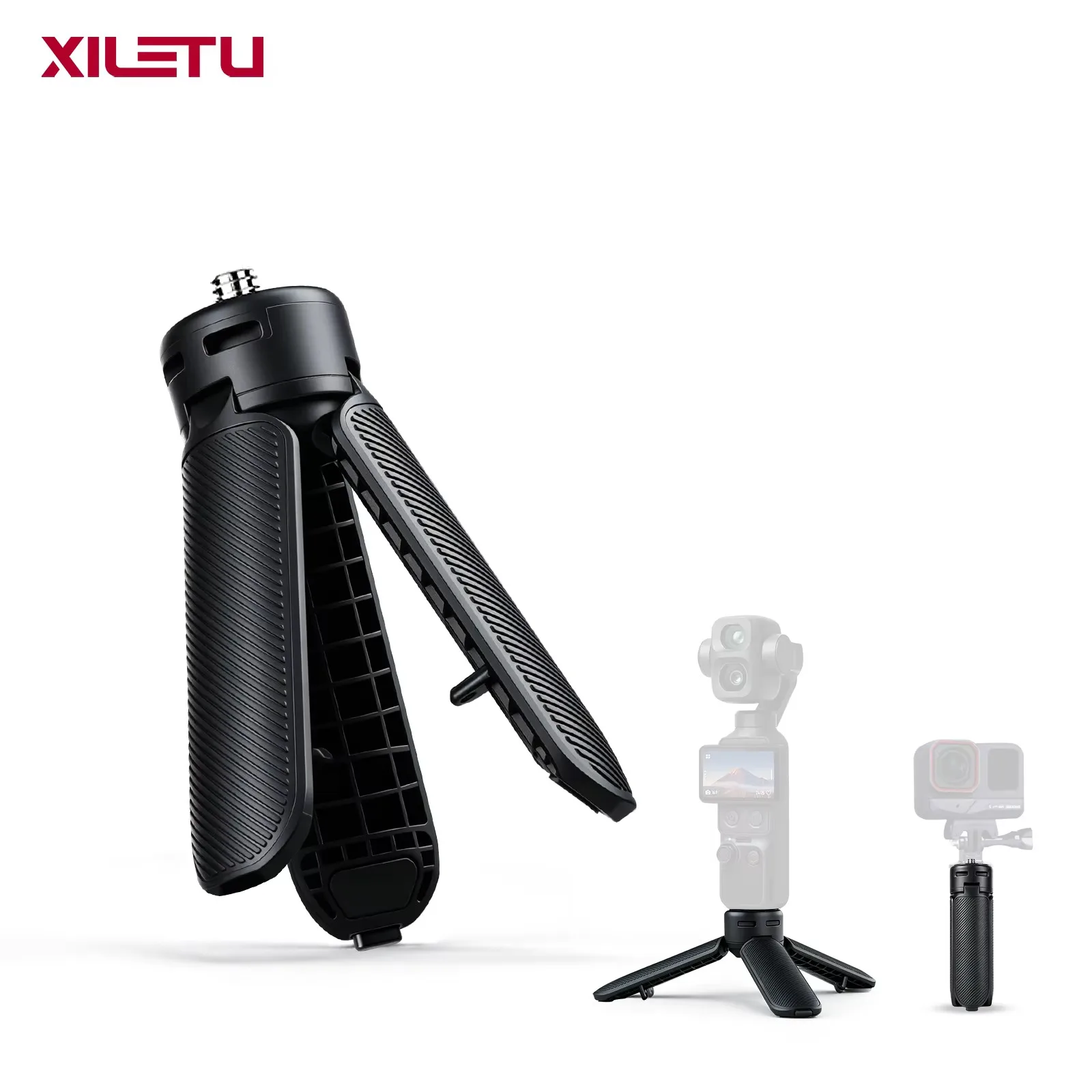 One-Touch Auto Open Mini Tripod Quick-Release Open Quickly fold away Desktop 1/4 Screw Stand Pocket 3/4 Pro In360 Camera holder