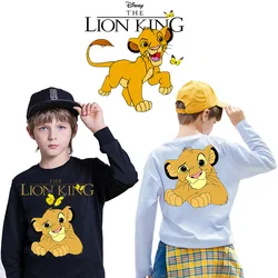 The Lion King Simba Iron on Patches for Clothing DIY Washable Heat Transfer Kid T-shirt Jacket Thermal Sticker on Clothes Decor