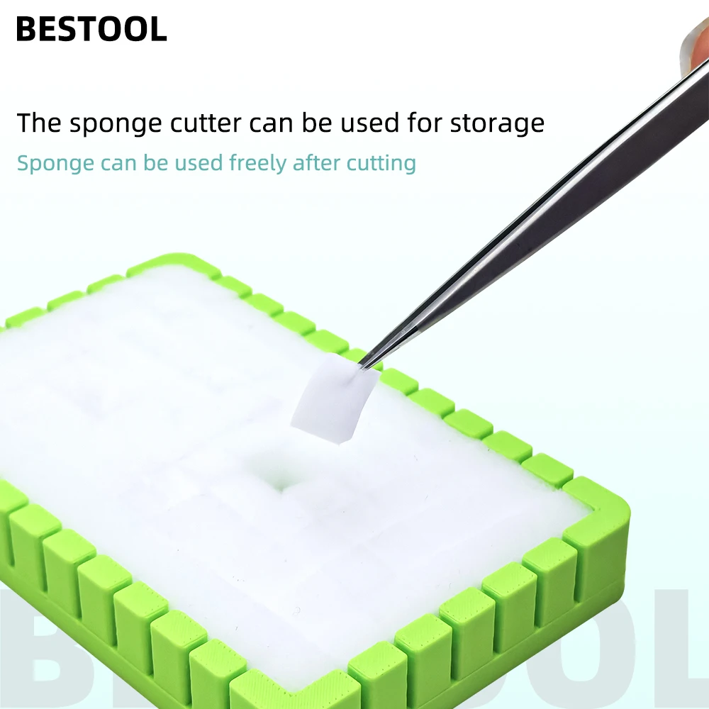BEST BST-QJ3 Cleaning Sponge Cutting Storage Box Precision Industry Slotting Multi Functional Mobile Phone Repair Storage Box