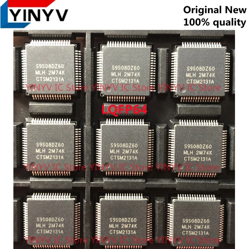 5 Stuks S9s08dz60f2mlh S9s08dz60 S9s08dz 60mlh Mc9s08dz 60mlh Mc9s08dz60 Lqfp64 Microcontrollers Originele Nieuwe 100% Kwaliteit