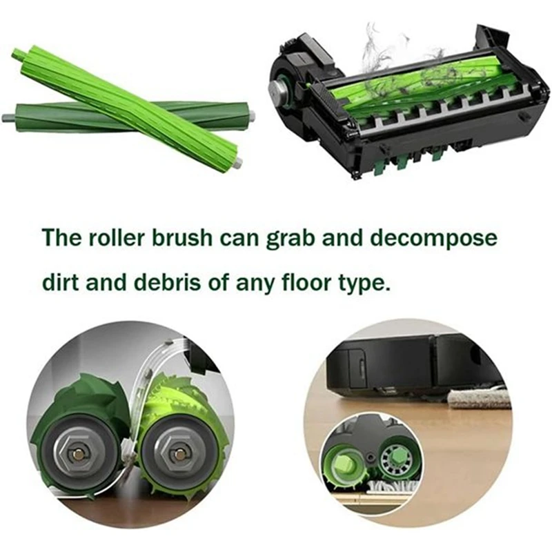 8 pezzi per Irobot Roomba Combo J7 + J9 + parti di ricambio per robot pulitore spazzante filtro per mop spazzola laterale principale