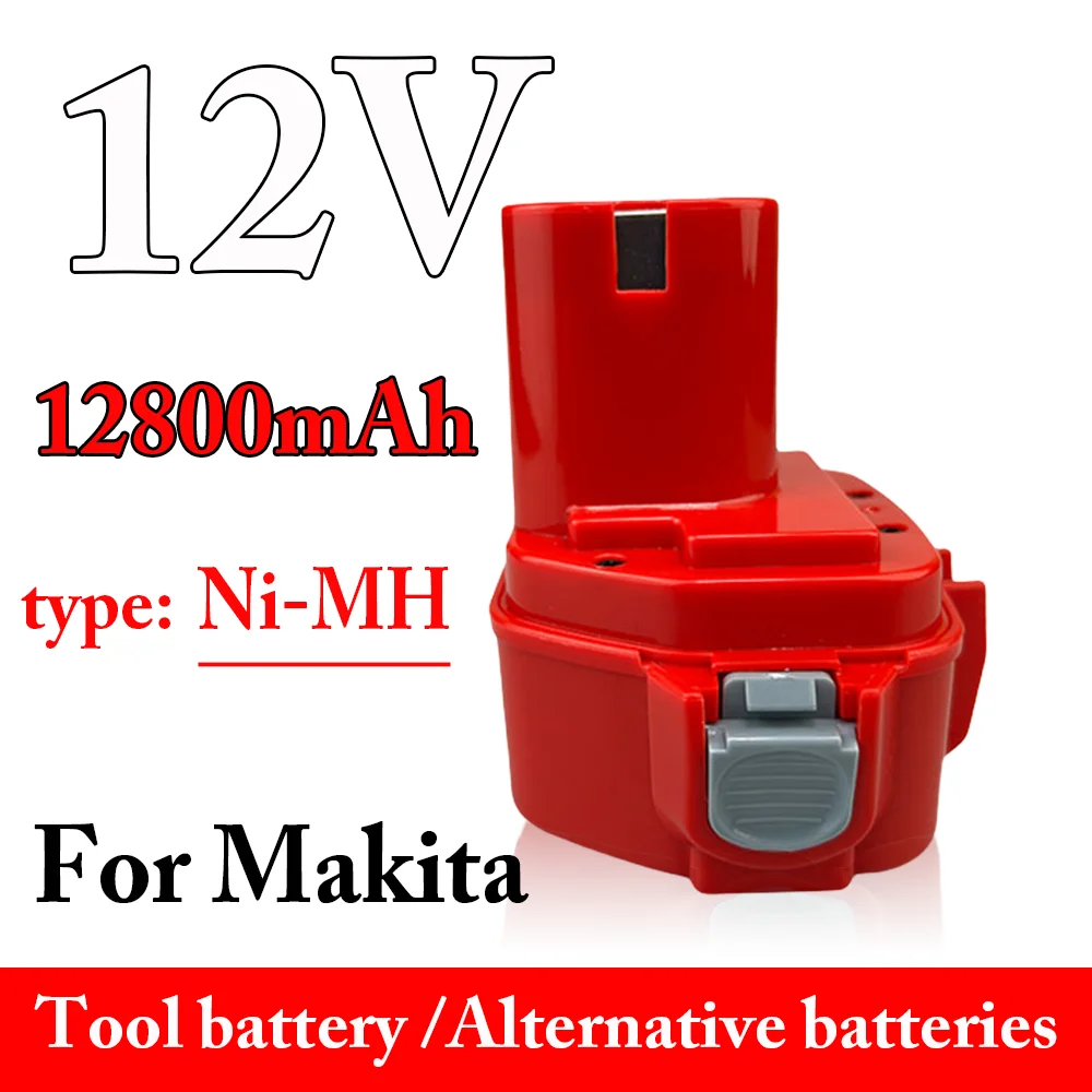 

12800mAh 12V For Makita Battery PA12 Ni-Mh Battery For Makita 1200 1220 1201 1222 1233SA/B1235 192681-5 Power Tool Batteries