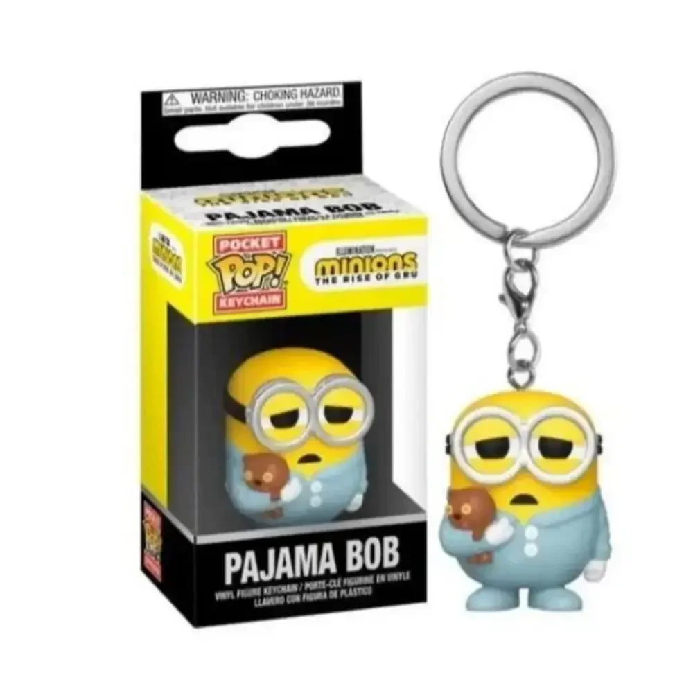 Keychain Despicable Minions Me CARL Pajama Bob Agnes Pocket Keychain the Rise of GRV Vinyl Figure Toys